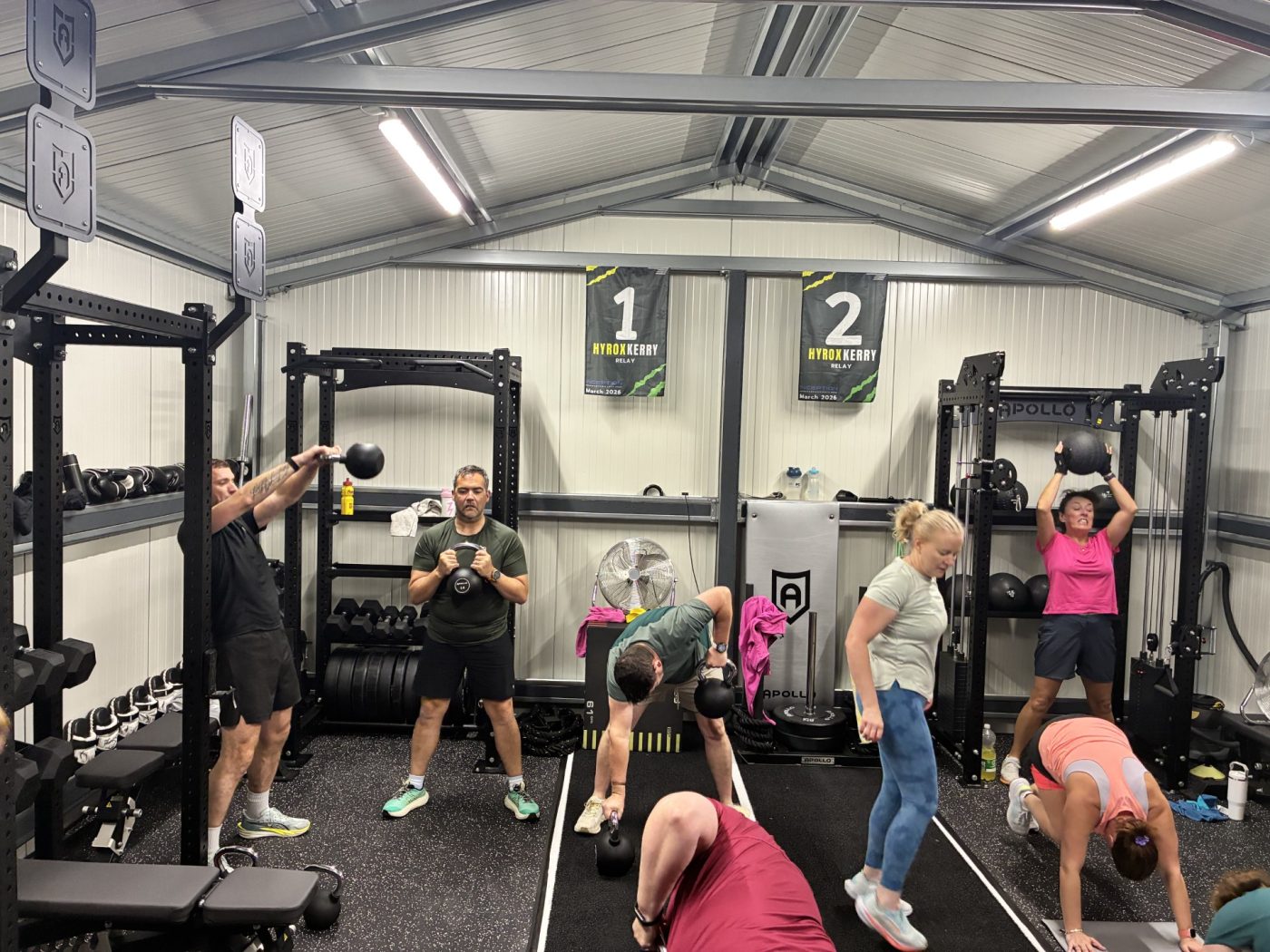 A strength and conditioning class