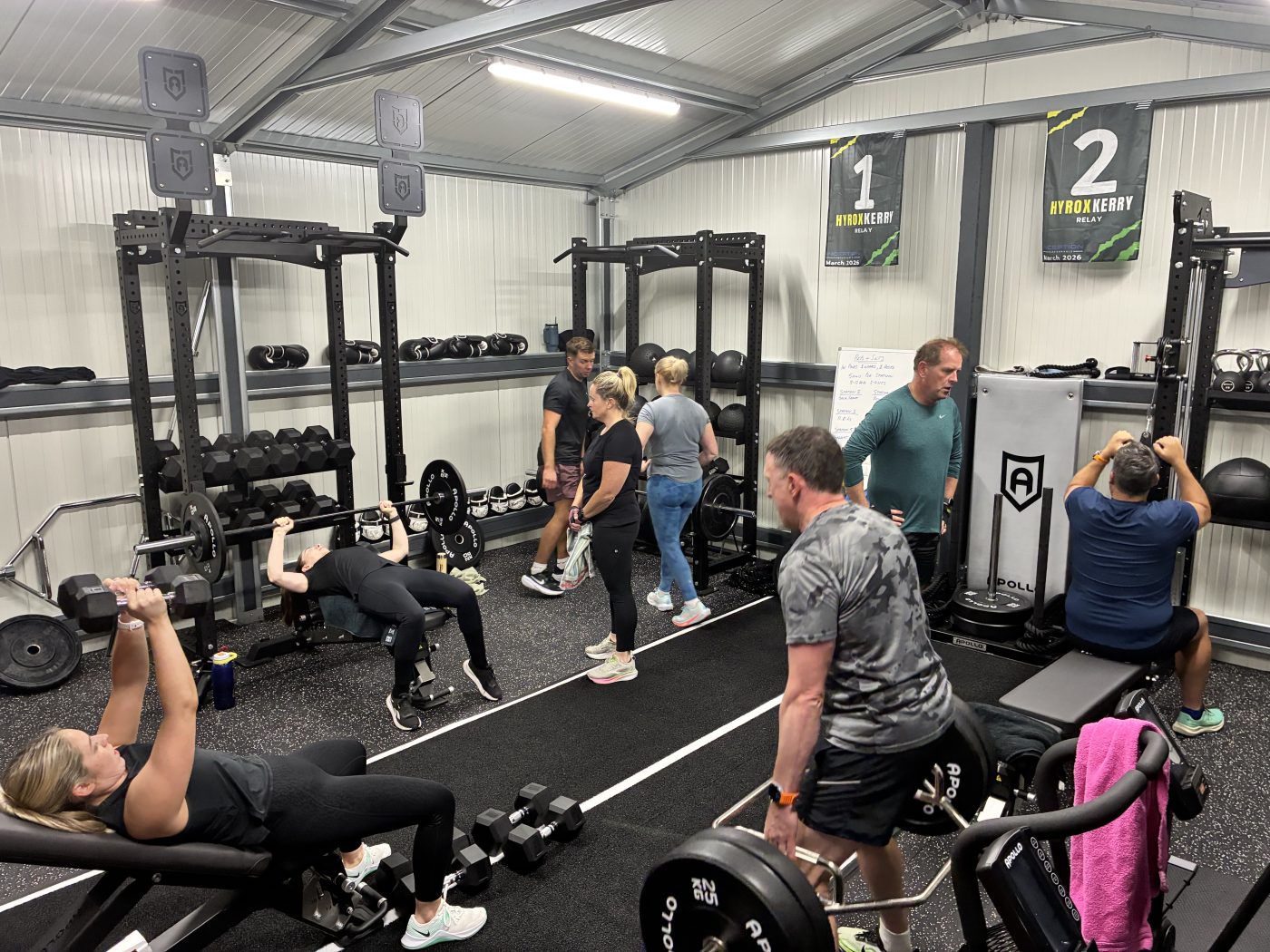 A strength and conditioning class